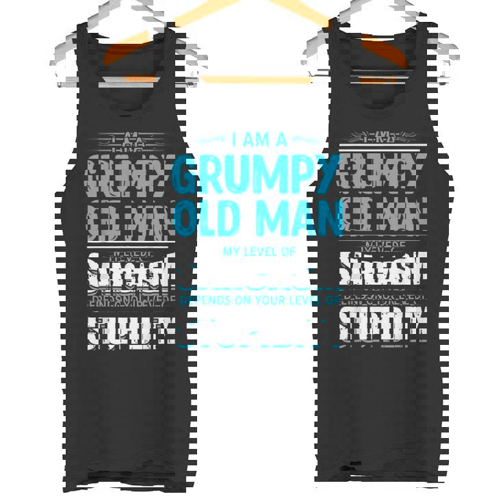 Dearcasmo Con Texto En Inglés I Am A Grumpy Old Manarcasm Texto En Inglés Camiseta sin mangas