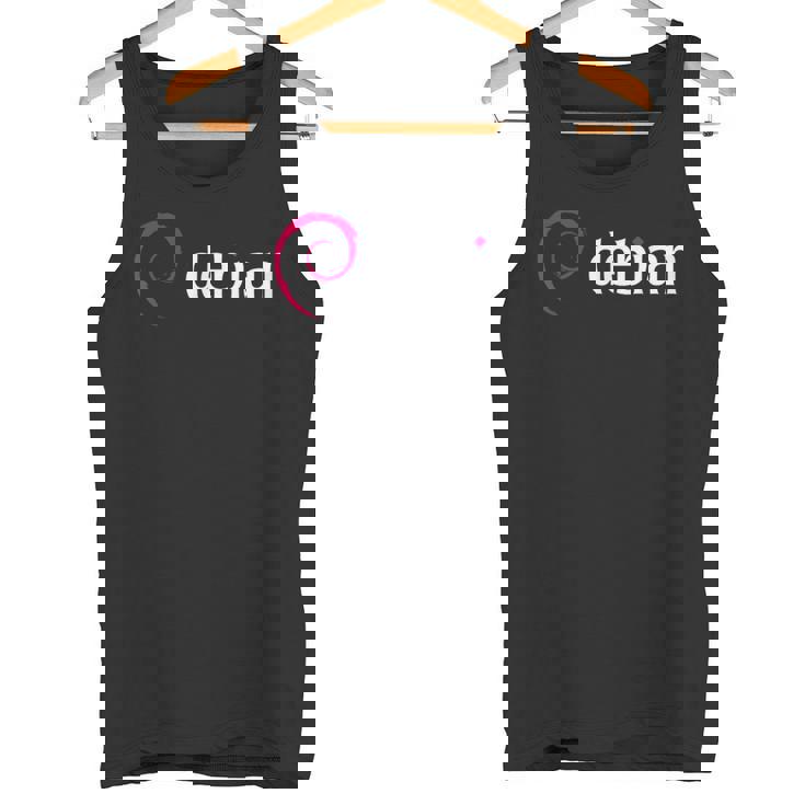 Debian Linux Tux プラグインプログラマー タンクトップ