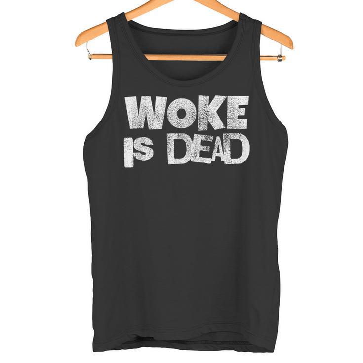 Declaración Audaz De Woke Is Dead Para Activistas Camiseta sin mangas