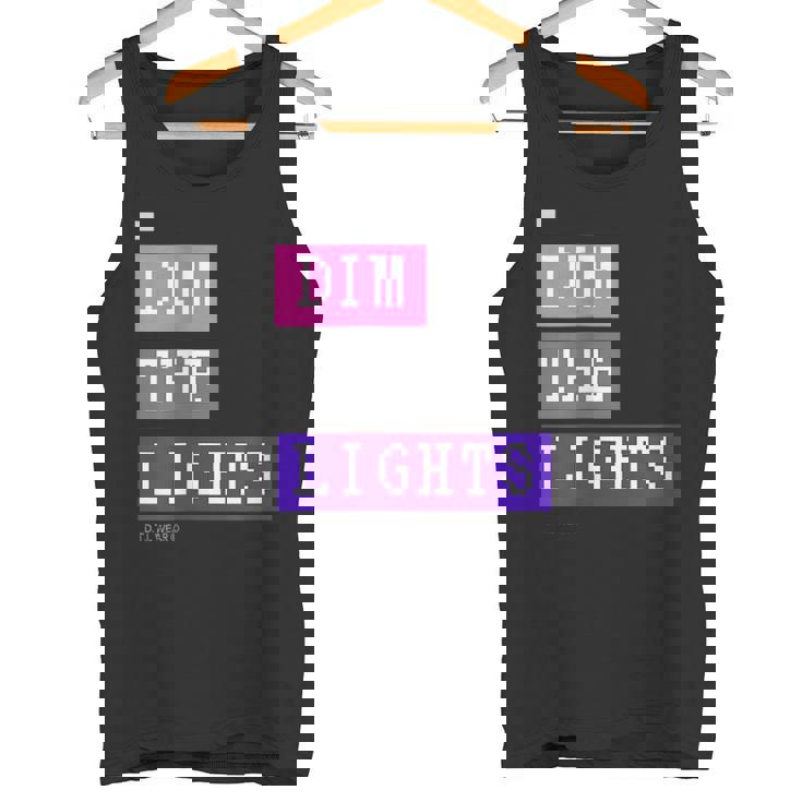 Dim The Lights 007 メンズ ロック ライブ フェス バンド ゲーム 音楽 おしゃれ 男女兼用 キッズ タンクトップ