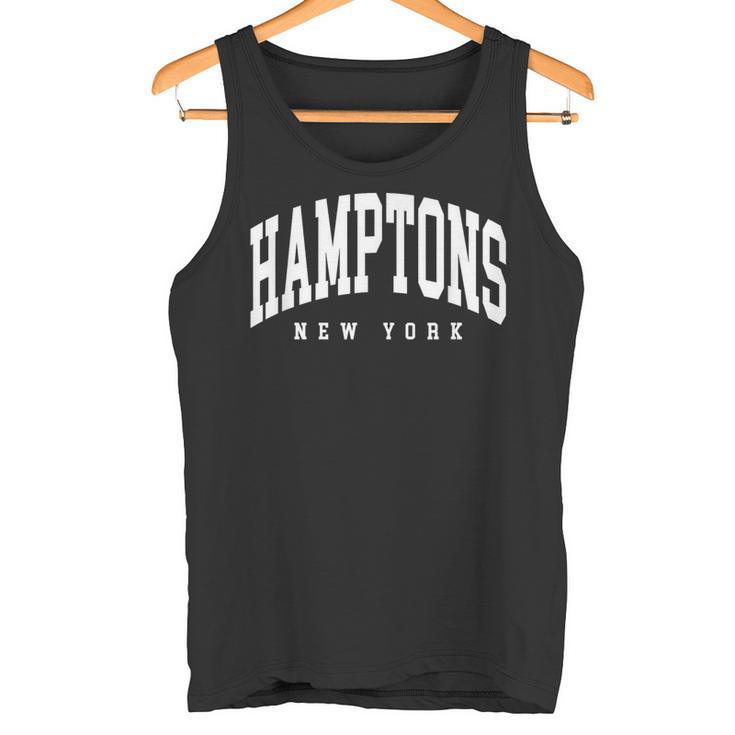Diseño Clásico De Estilo Universitario De Hamptons New York Camiseta sin mangas