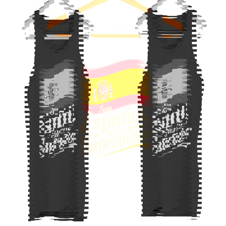 Diseño Divertido De España Orgullo Porer Español Camiseta sin mangas