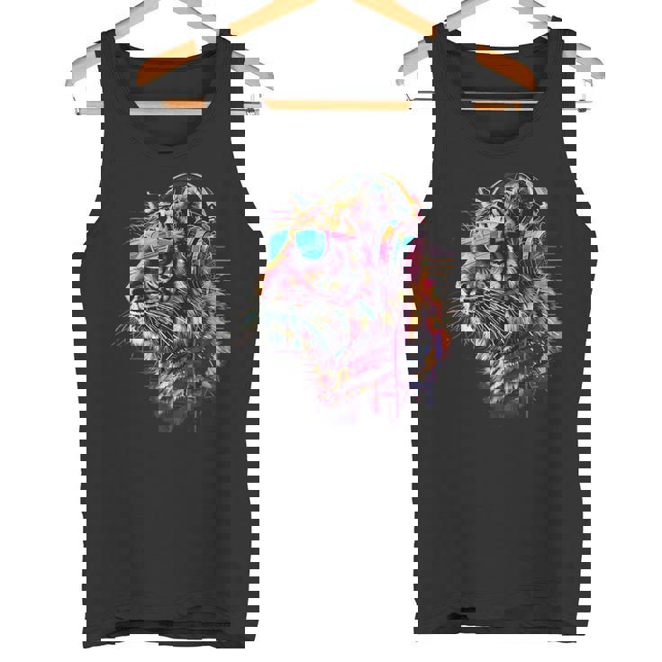 Dj Tiger ミュージックヘッドフォン ハウス ビートメーカー 音楽プロデューサー タンクトップ