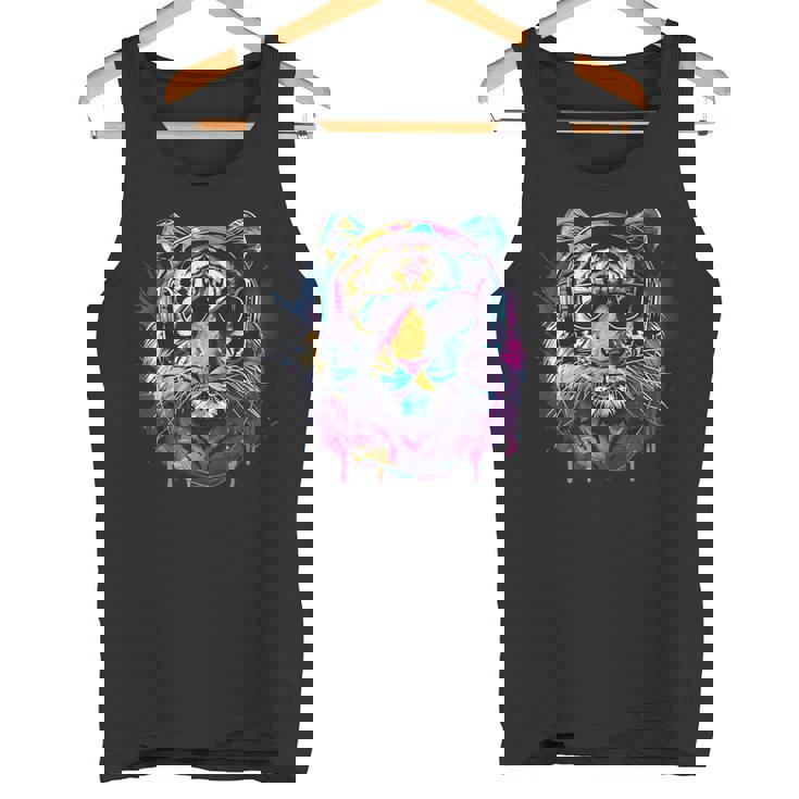 Dj Tiger ミュージックヘッドフォン 音楽プロデューサー ハウス ビートメーカー タンクトップ