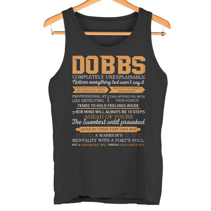 Dobbs Completely Unexplainable Notices Everything But Won’T Say It Name Tank Top