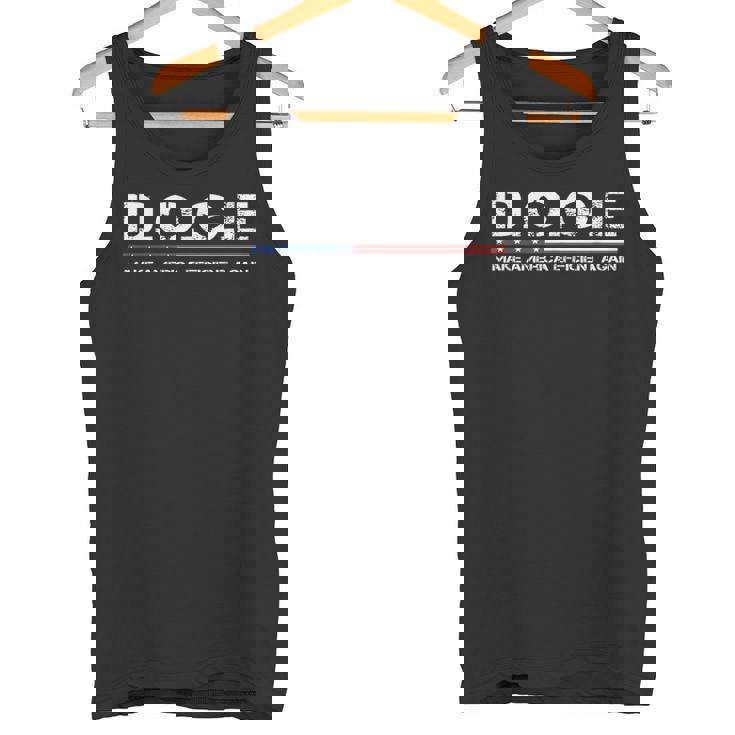 DOGE 政府効率省 Usa タンクトップ