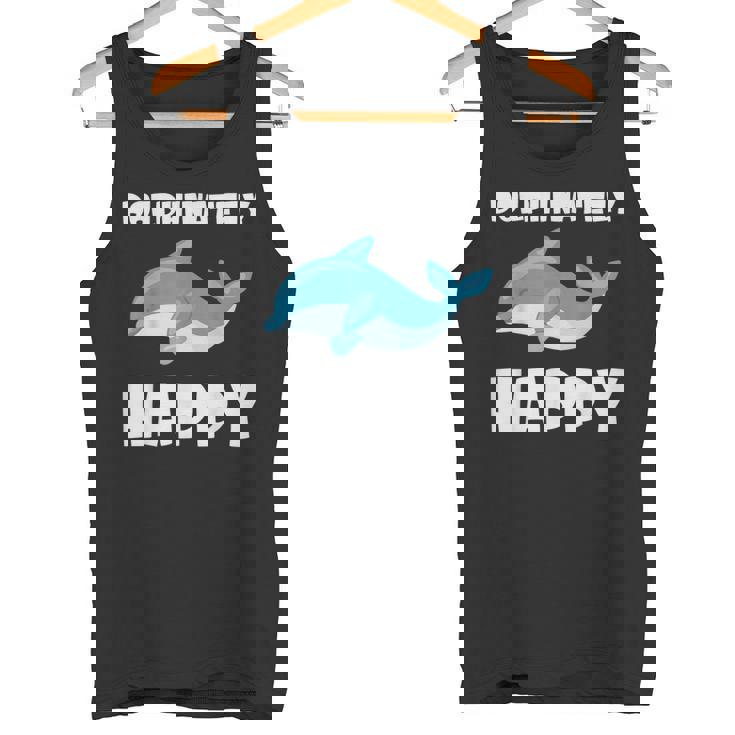 Dolphinately Happy ドルフィンズ イルカ 哺乳類 海 Dolphin ドルフィン タンクトップ