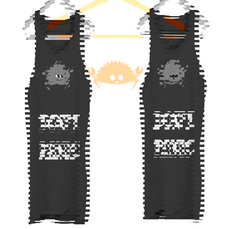 Don't Panic Rustacean Ferris The Crab Rustプログラミング タンクトップ