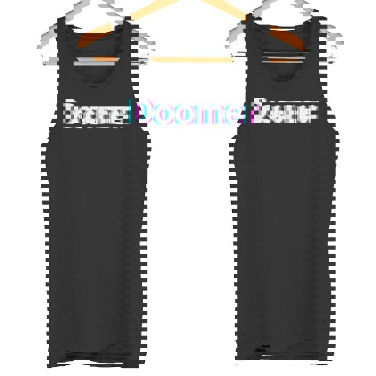 Doomer シャツ グリッチ レトロ タンクトップ