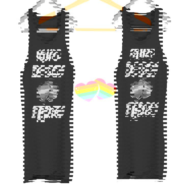 Dos Madres Lgbt-Q Orgullo Gay Mamá Aliada Corazón Arco Iris In Mangas Camiseta sin mangas