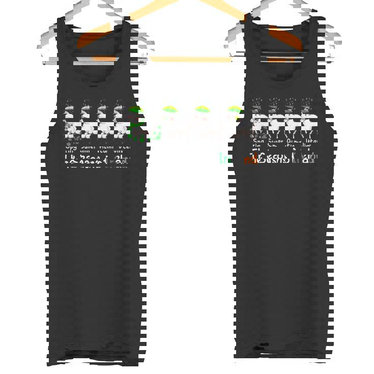 Theeasons Patrick's Day アイルランド 4つのかわいい羊のシャムロック タンクトップ