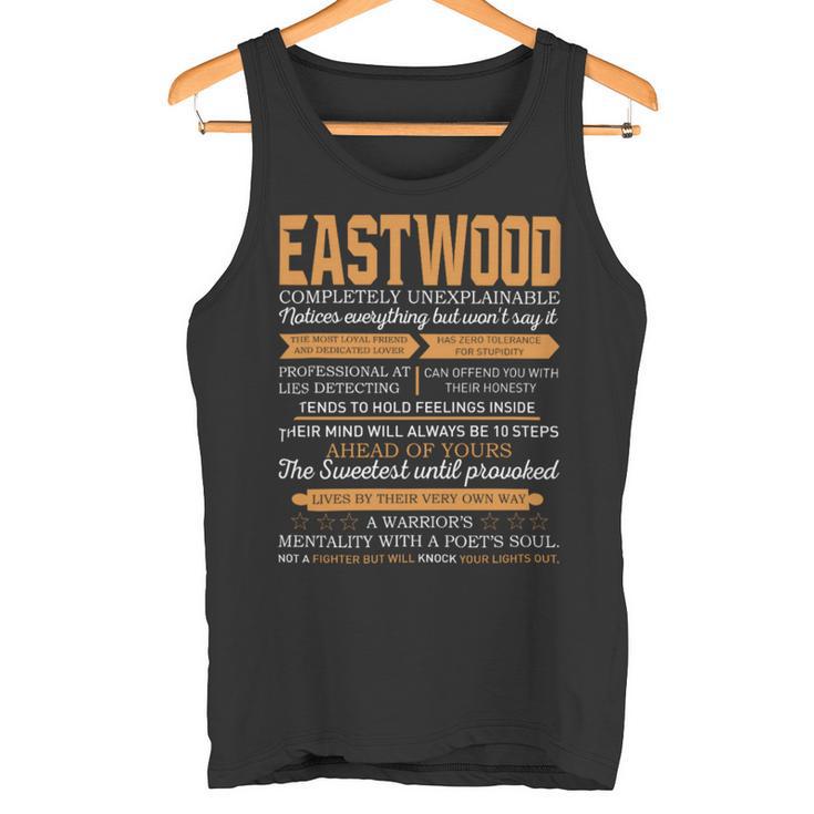 Eastwood Completely Unexplainable Notices Everything But Won’T Say It Name Tank Top