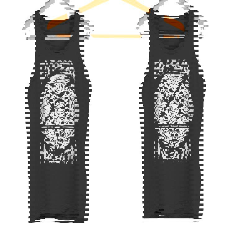 Eat Pizza Hailatan オカルト 反キリスト 悪魔的なサタニズム タンクトップ