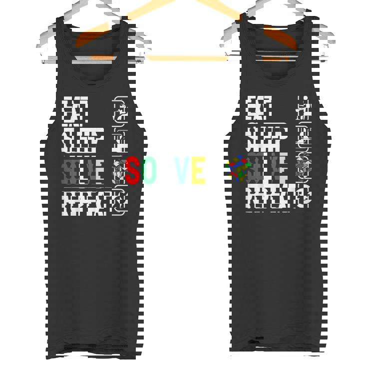 Eatleepolve Repeat キューブゲーム ルービックtシャツ タンクトップ