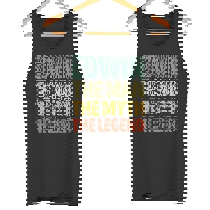 Edwin The Man The Myth The Legend シャツ ファーストネーム Edwin タンクトップ