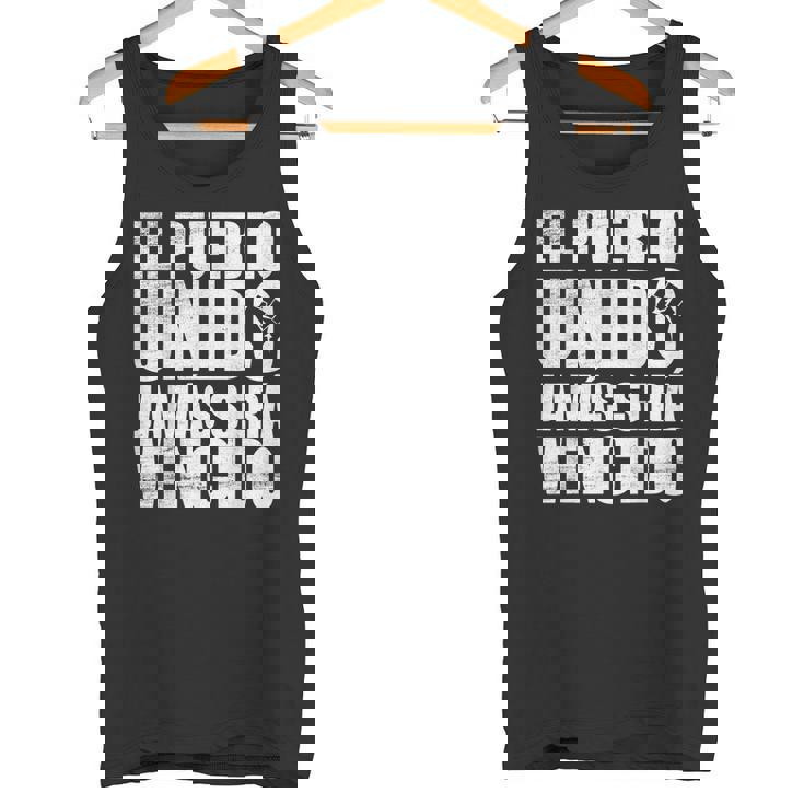 El Pueblo Unido Jamaseraencido Protestlogan タンクトップ