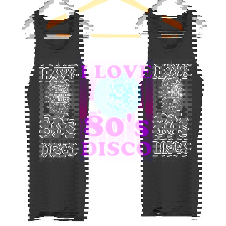 Me Encanta La Música Disco Retro Disco De Los 80 Camiseta sin mangas