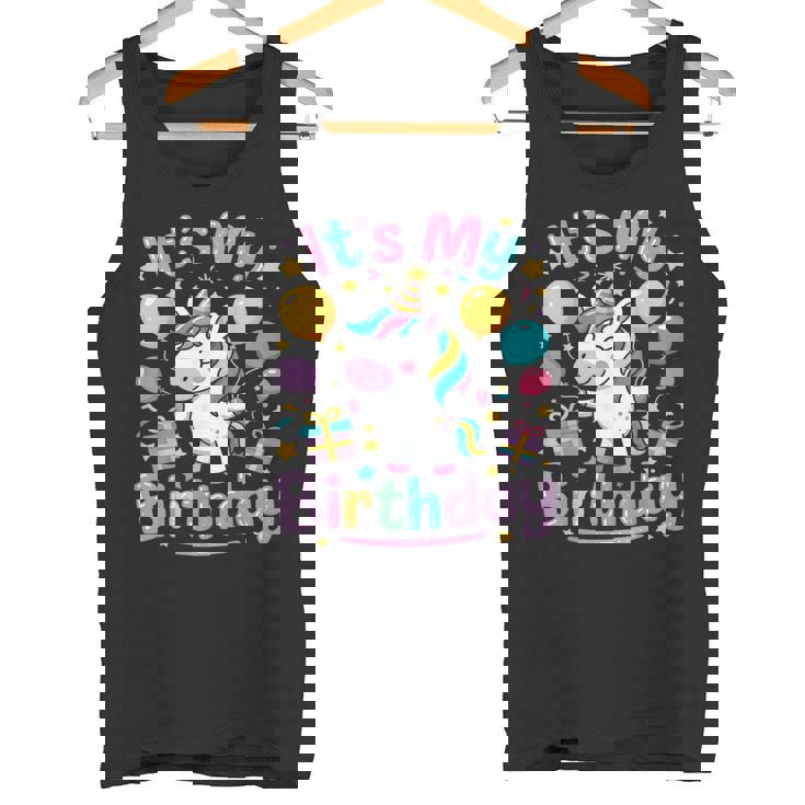 Es Mi Unicornio De Cumpleaños Camiseta sin mangas