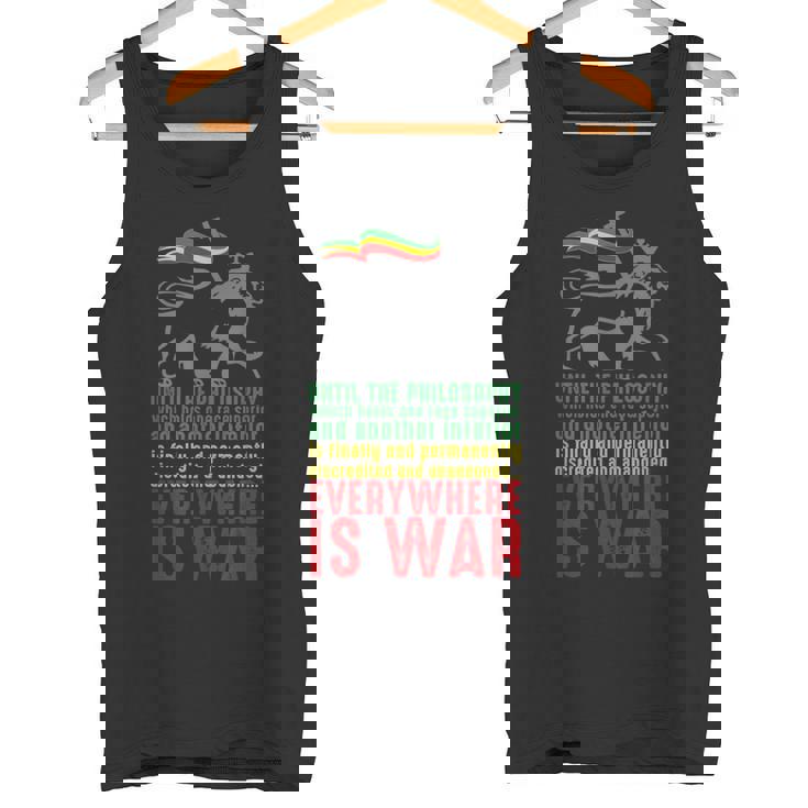 Everywhere Is War ハイレ・セラシエ演説 ユダのライオン レゲエ タンクトップ