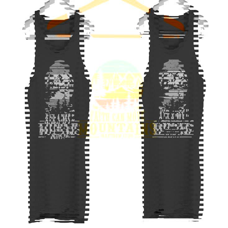 Faith Can Move Mountains マタイ17 20 聖書聖書の言葉 タンクトップ