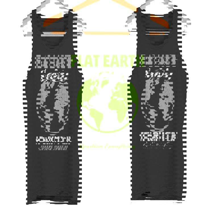 Flat Earthociety Flat Earther Conspiracy Theory タンクトップ