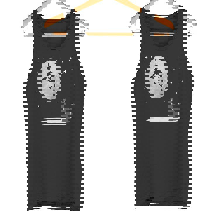 Fly Aerial ヨガハンモックシルク 星と月 猫 猫好き タンクトップ