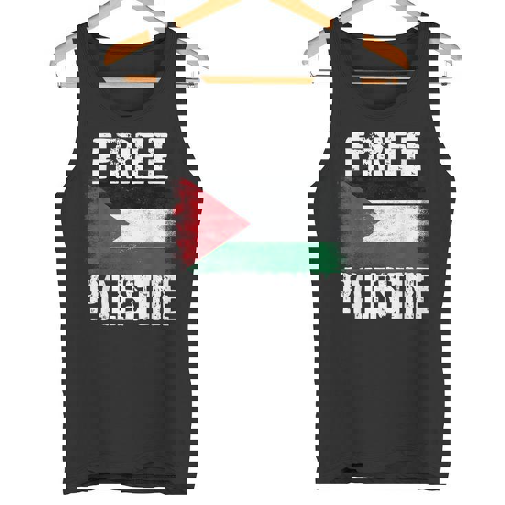 Free Palestine Free Gaza パレスチナの旗無料パレスチナ タンクトップ