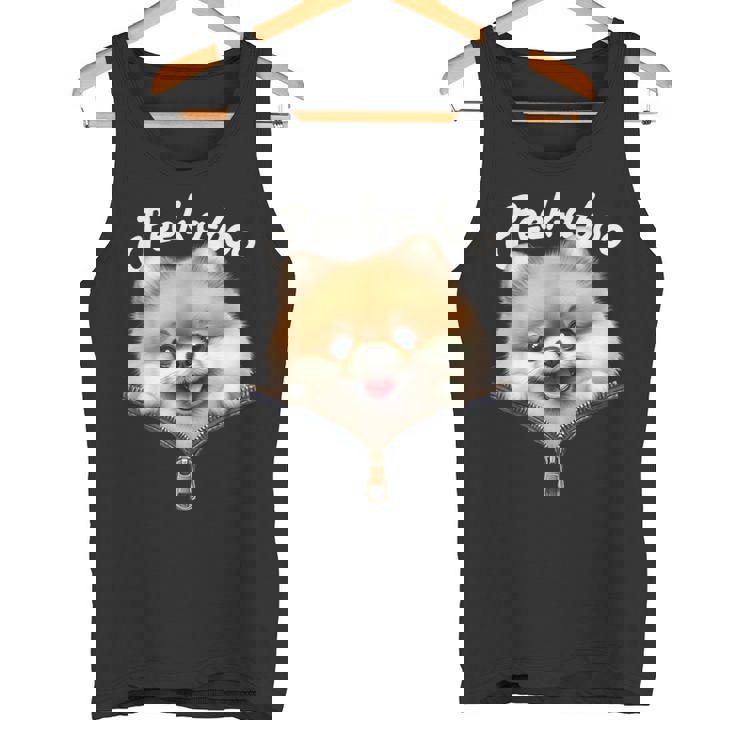 Peek-A-Boo ポメラニアン タンクトップ