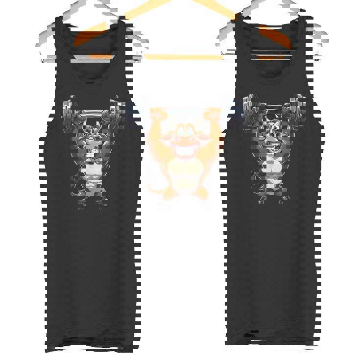 Bull ワークアウト バーベル 牛 フィットネス タンクトップ