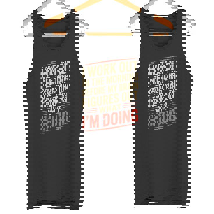 Gym Workout Weightlifting Humor Fitness Training Gear タンクトップ