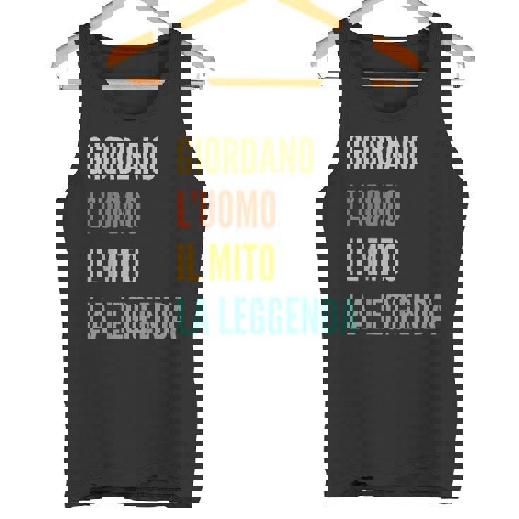 Italian First Name Giordano タンクトップ