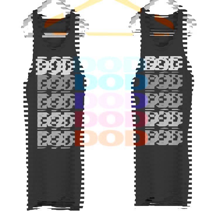 Modern Repeated Text Dod タンクトップ