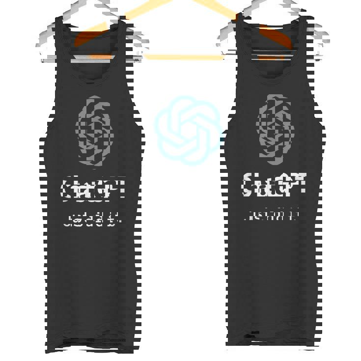 Nerd Chatgpt Just Did It デザイン タンクトップ