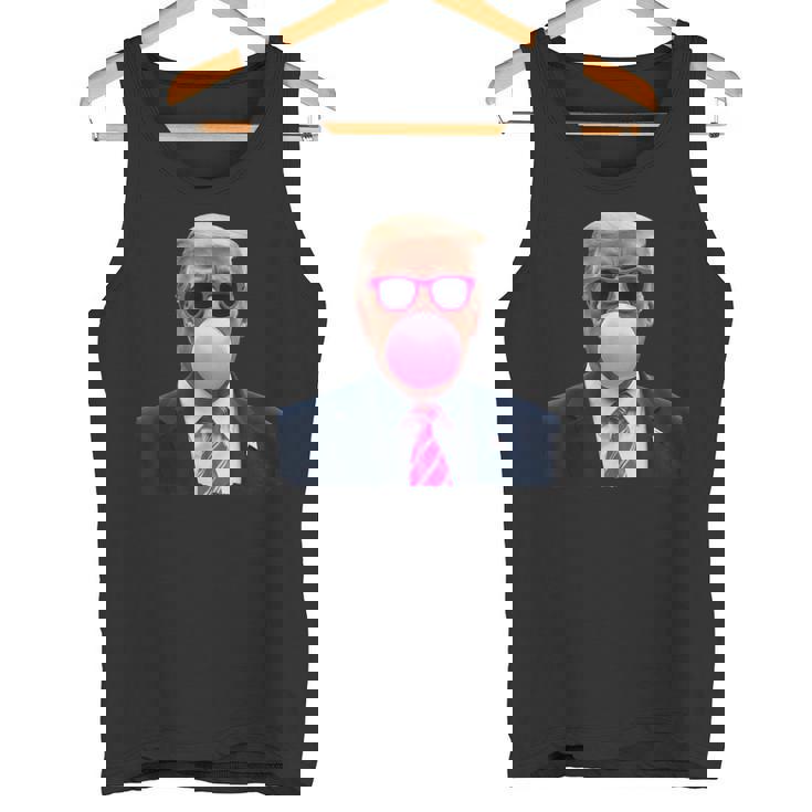 Pop Trump Pink Bubble Gumintage Trump Pink Glasses タンクトップ