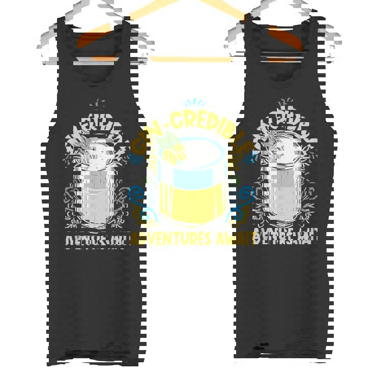 Gin And Tonicの言葉 ジンラバーズ ジングラスのジンドリンカー タンクトップ