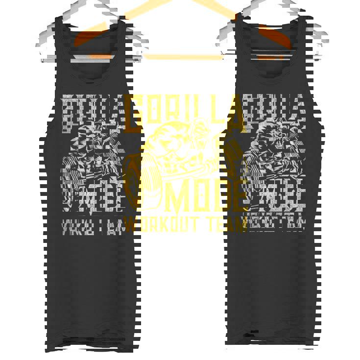 Gorilla Mode ワークアウト チーム ダンベル ビースト ジム フィットネス ゴールド タンクトップ