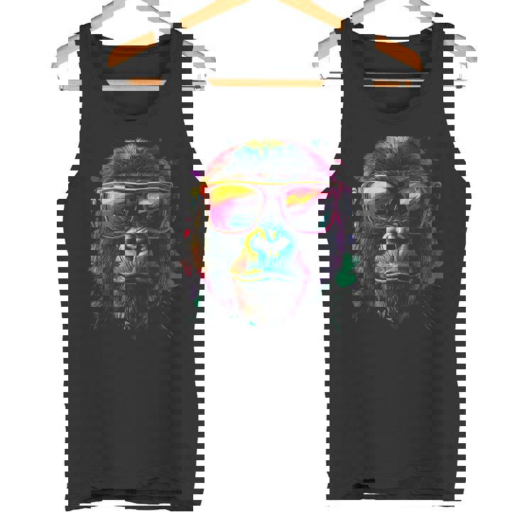 Gorilla Monkey グラフィック アニマルアート サングラス ゴリラ タンクトップ