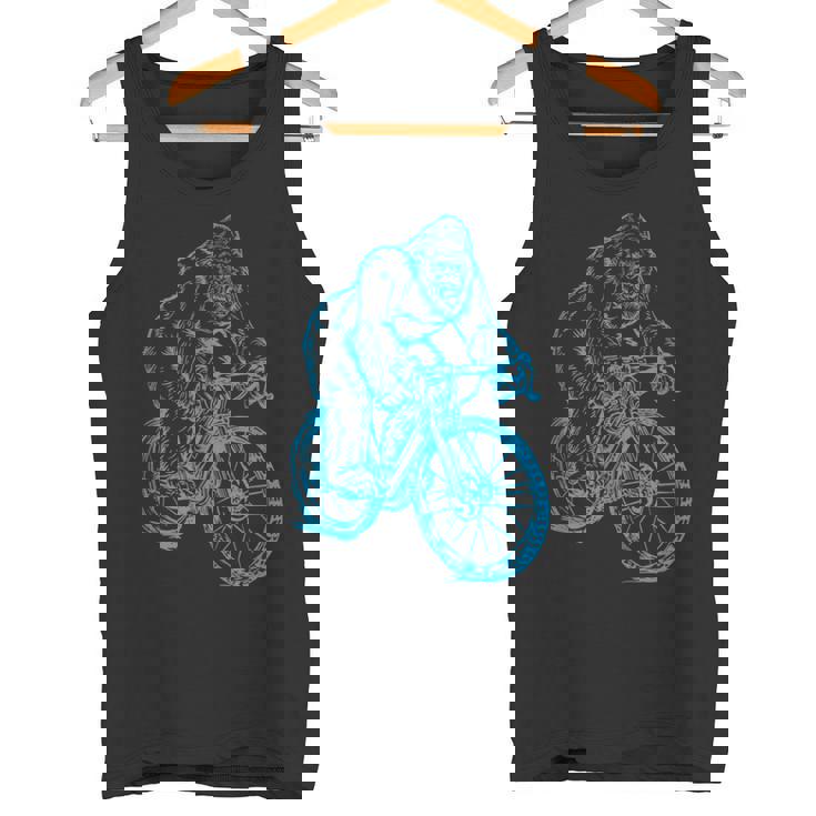 Gorilla サイクリング 自転車 クール モンキー おもしろい 動物 バイク タンクトップ