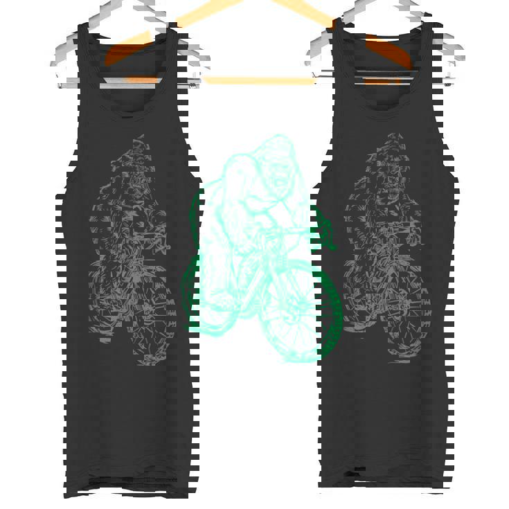 Gorilla ライディングバイク おもしろモンキー クール 動物 サイクリング 自転車 タンクトップ