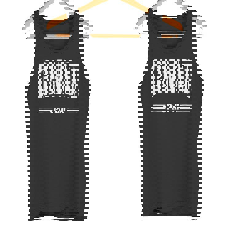 Granada España Ciudad Española En Blanco Camiseta sin mangas