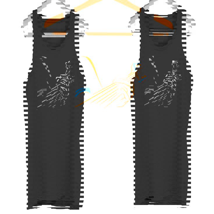 Guitar Lovers スタイライズド バンド ティー アーティスティック ギター タンクトップ