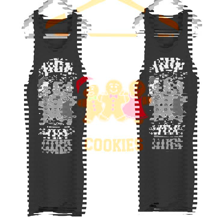 Hangin With My Cookie シャツ メンズ レディース ジンジャーブレッド クリスマス タンクトップ