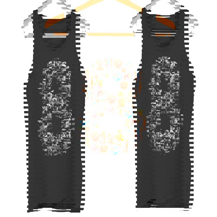 Happy 8Th Birthday 男の子 イタリアン ブレイン ミーム パーティー 面白い タンクトップ