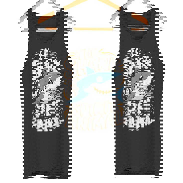 Thehark Is Mypirit アニマル 気まぐれなかわいいサメ タンクトップ