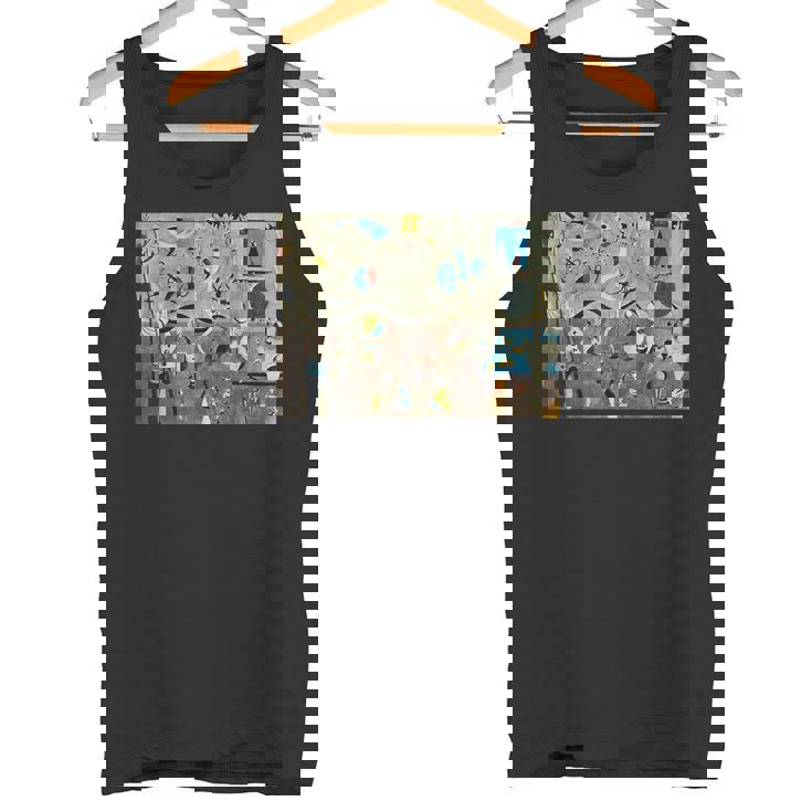 Harlequin's Carnival 有名な絵画 Miro作 タンクトップ