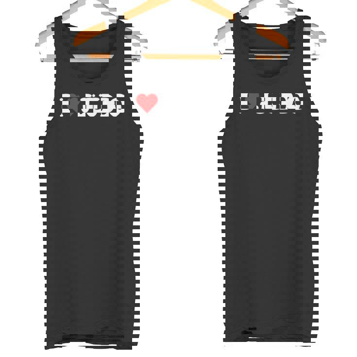 I Heart 柔道 愛 柔道 趣味 恋人 タンクトップ