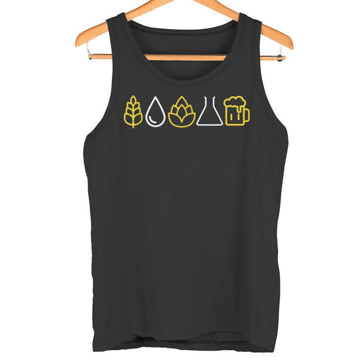 Hombre Lúpulo Agua Elaboración Cerveza Alcohol Bebidas Regalo Camiseta sin mangas