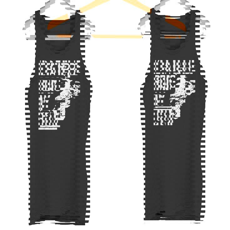 I'd Rather Be Riding My Grom タンクトップ