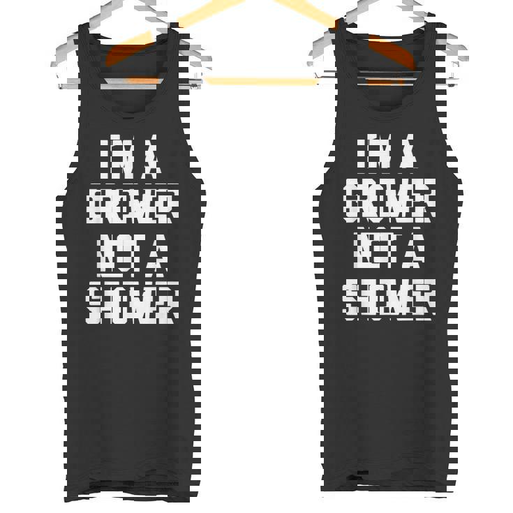 I'm A Grower Not Ahower 面白い言葉 皮肉な男 男性 タンクトップ