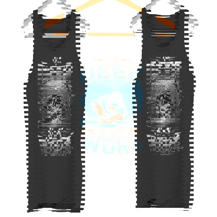 I'm Deep In My Work 水中溶接機 タンクトップ